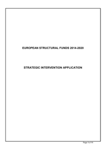 european structural funds 2014-2020 strategic intervention application