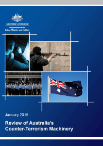 Review of the Commonwealth`s counter terrorism arrangements