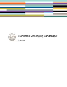 SWIFT Standards Messaging Landscape