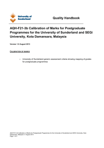AQH-F21-3b Calibration of Marks PG Programmes for