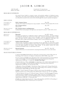 CV - Microsoft Research