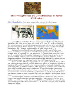 Discovering Etruscan and Greek Influences on Roman Civilization