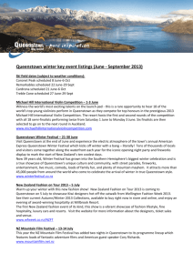Queenstown Winter Event Listings 2013