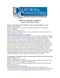 Special District Grants - California Special Districts Association