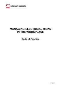 Code of Practice Managing Electrical Risks in the Workplace(DOC