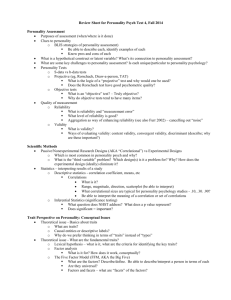 Study Guide for Test 4