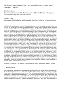 3.1 Conceptual model for the SUD aquifer system on Koh Samui