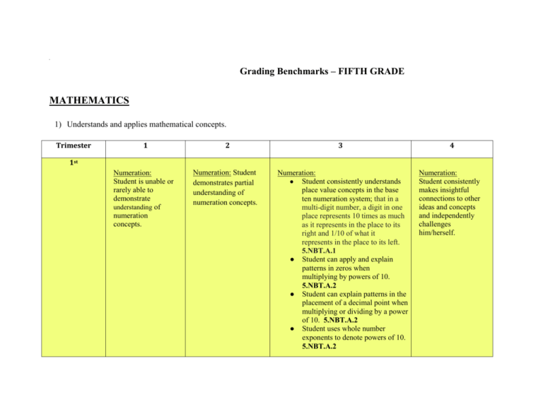 Grade 5 Math