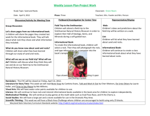 Lesson Plan - Center for Young Children