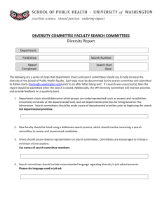diversity committee faculty search committees