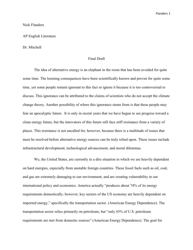 research paper on alternative fuel