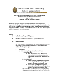 June 29, 2015 Special School Board Meeting Minutes