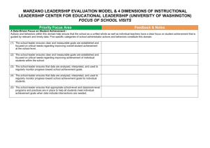 Marzano School Leadership Evaluation Framework