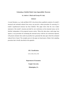 Estimating a Falsified Model: Some Impossibility Theorems by