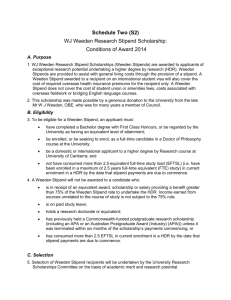 Conditions of Award - University of Canberra