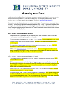Greening Your Event