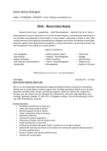DHA – Registered Nurse - Belhoul Speciality Hospital