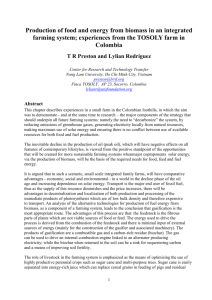 Production of food and energy from biomass in an