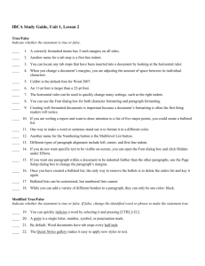 IBCA Study Guide, Unit 1, Lesson 2 Answer Section