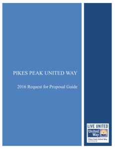 PPUW 2016 RFP Guide - Pikes Peak United Way