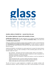 Another edition of GLASS Fair – second time this year We combine
