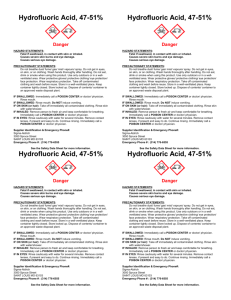 Hydrofluoric Acid, 47-51%