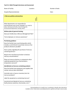 Tool II-3. Walk-through interviews and assessment worksheet