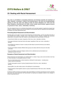 Dealing with Racial Harassment Policy updated July