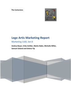 Lege Artis Marketing Report