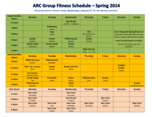 Group Fitness Class Description: Get in shape this Spring with our