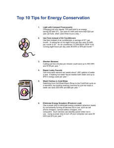 Energy Saving Tips - holomua | site services