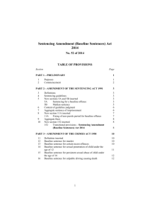 Sentencing Amendment (Baseline Sentences) Act 2014