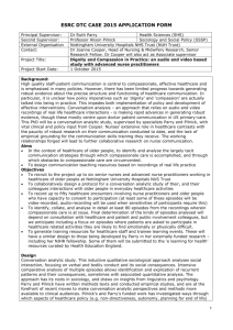 ESRC DTC CASE 2015 APPLICATION FORM Principal Supervisor