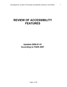 Facility Accessibility Assessment Tool (Word)