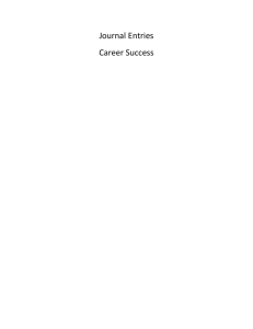 Journal Entries - College Success