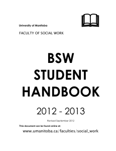 faculty of social work mission statement