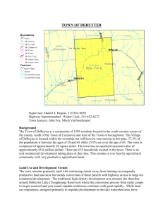 Town of DeRuyter Hazardous Mitigation Plan