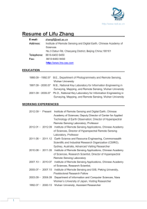 Resume of Lifu Zhang