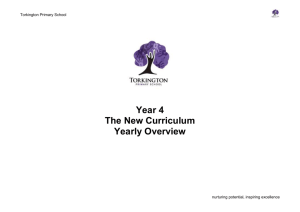 Year 4 Overview - Torkington Primary School