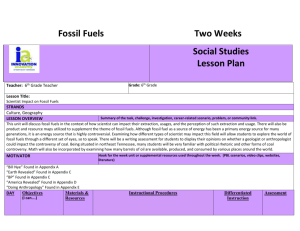 6th Social Studies Fossil Fuels