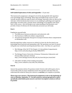 Biochemistry 331—Fall 2013 Homework #1 NAME: Self