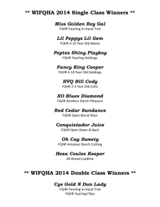 2014 Class Results