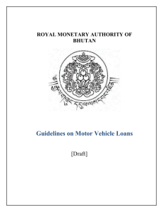 Guidelines on Vehicle Loan