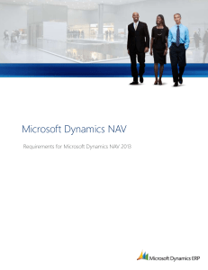 System Requirements for Microsoft Dynamics NAV 2013