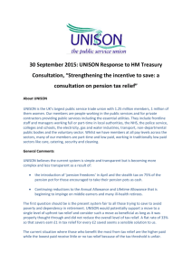 Consultation on tax relief 2015 – UNISON response [Word]