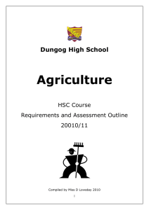 Agriculture - Dungog High School