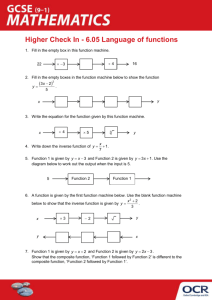 Higher Topic Check In 6.05 Language of functions