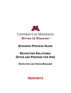 RS004 Offer and Prepare for Hire Business Process Guide