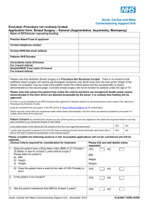 Breast Surgery Form