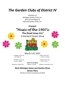 DISTRICT IV STANDARD FLOWER SHOW